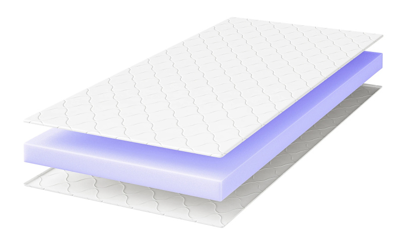 Materac piankowy hipoalergiczny 10 cm LUNA. Średnio-twardy nawierzchniowy 80x200 90x200 120x200 140x200 160x200 180x200