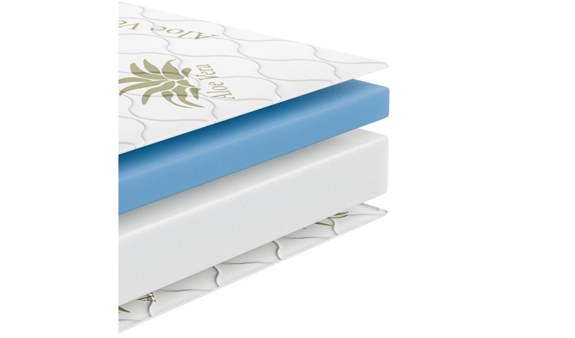 Materac piankowy premium dwustronny średnio-twardy/miękki