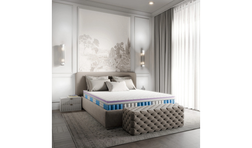 Materac sprężynowy dwustronny z pokrowcem premium 80x200 90x200 120x200 140x200 160x200 180x200