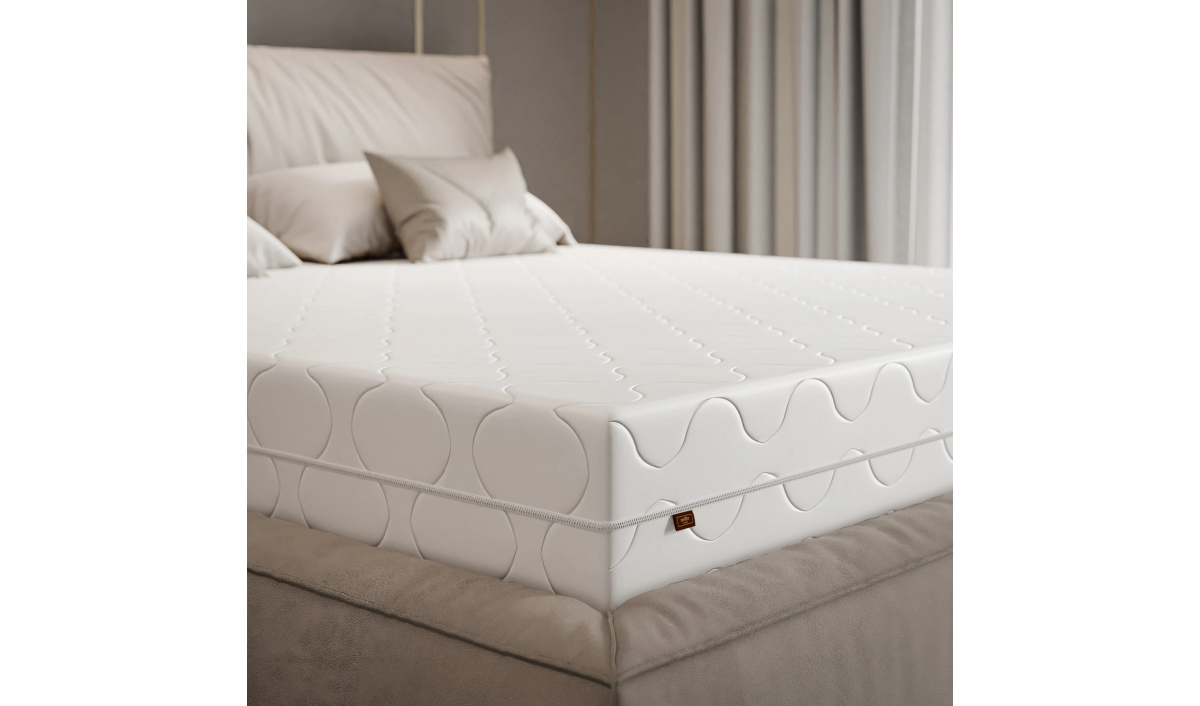 Materac sprężynowy z pianką visco premium, dwustronny średniotwardy-miękki