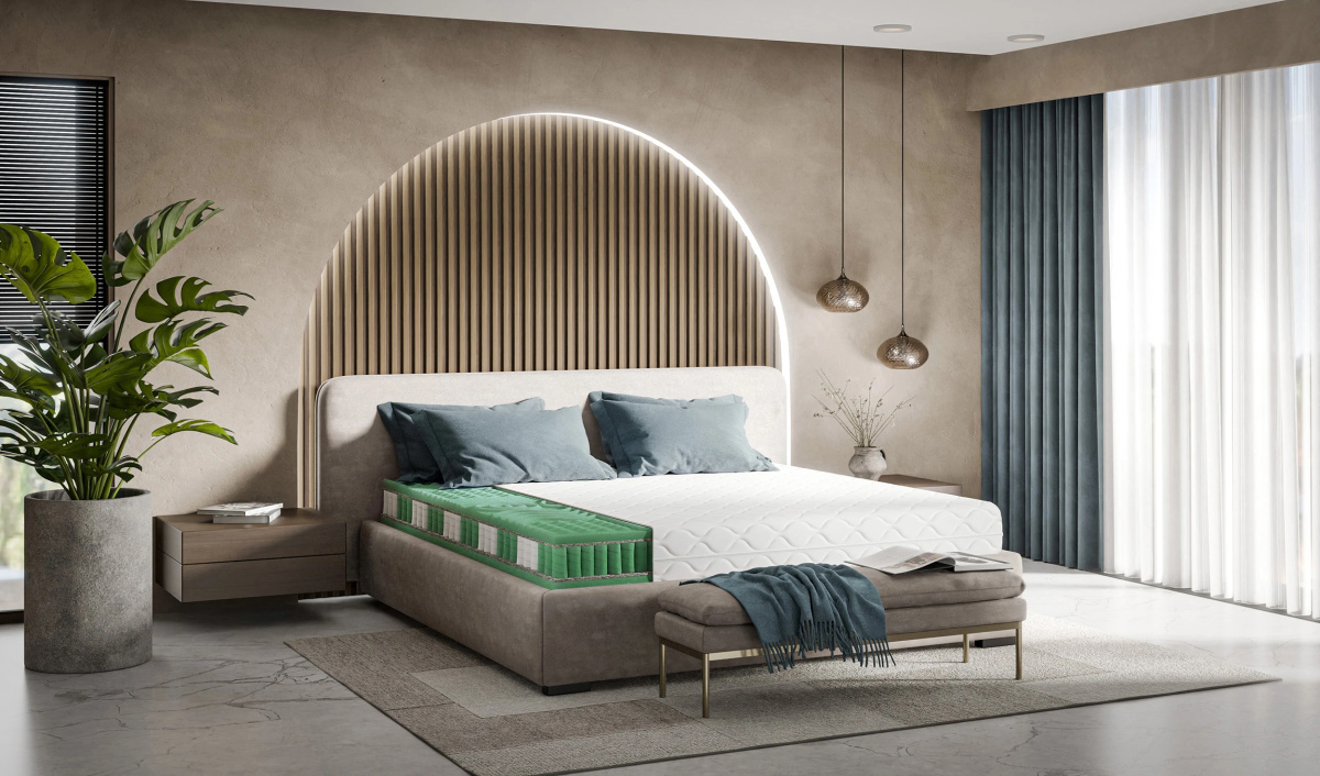 Materac sprężynowy dwustronny z pokrowcem pianka masująca koniec z bólem kręgosłupa 80x200 90x200 120x200 140x200 160x200 180x20