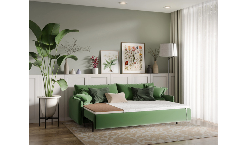 KOKOS PUR 6 cm materac piankowy z matą kokosowa, dwie twardości 80x200 cm