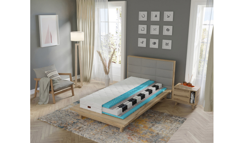 Materac sprężynowy dwustronny 15cm pianka masująca koniec z bólem pleców.80x200 90x200 80x180 80x190 cm