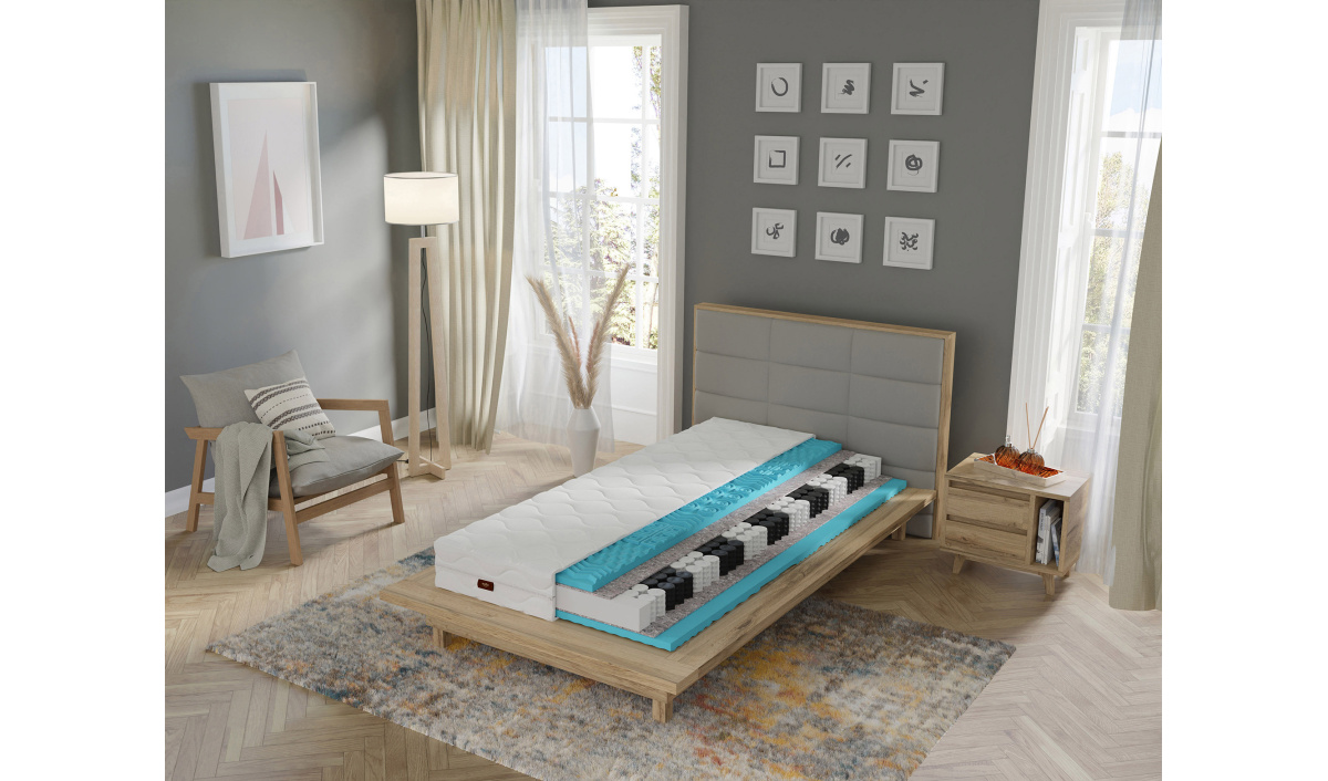 Materac sprężynowy dwustronny 15cm pianka masująca koniec z bólem pleców.80x200 90x200 80x180 80x190 cm