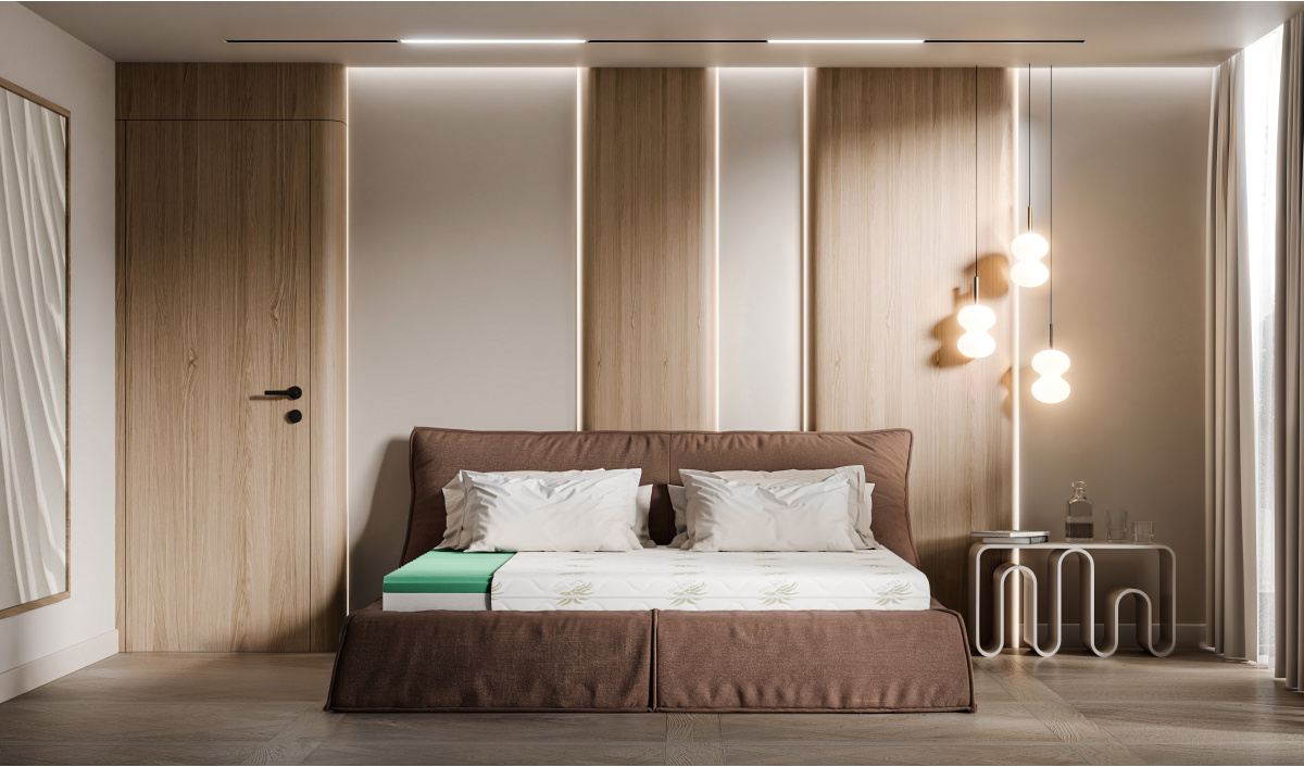 Materac piankowy strefowy 15 cm AISHA wygodny premium z pokrowcem 80x200 90x200 120x200 140x200 160x200 180x200