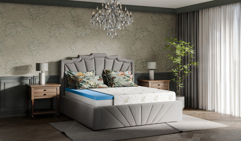 Materac piankowy premium dwustronny średnio-twardy/miękki