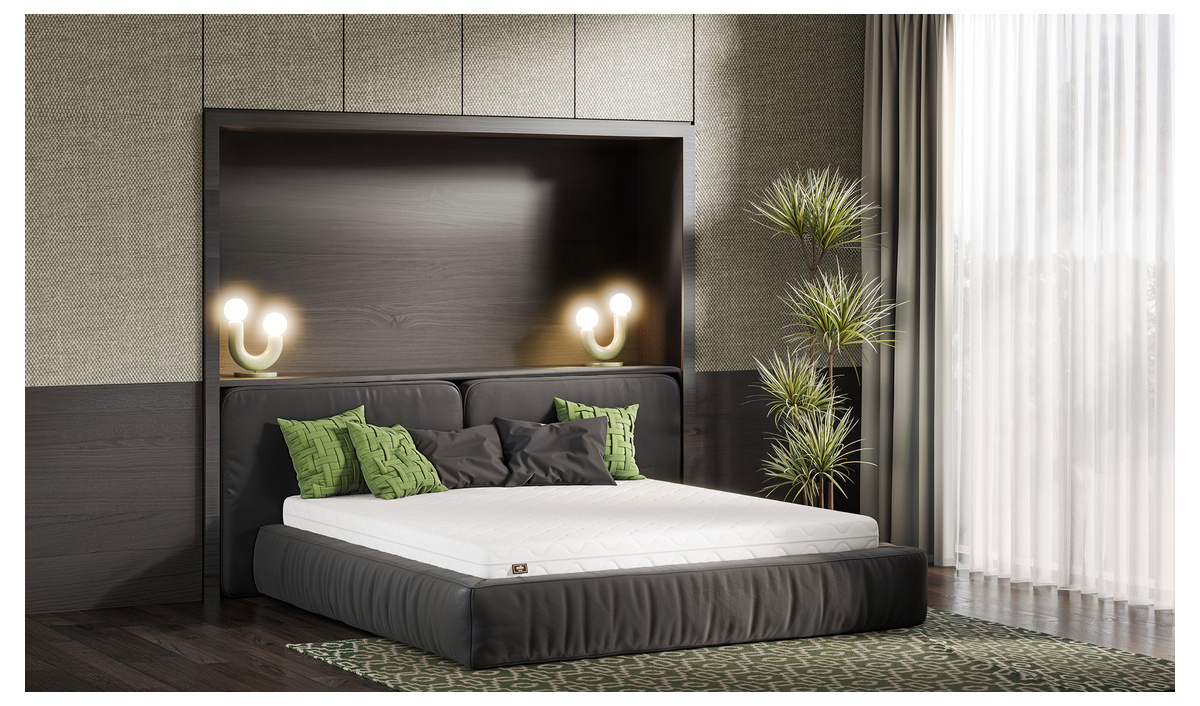 Materac piankowy 15 cm ADDISON strefowy wygodny z pokrowcem 80x200 90x200 120x200 140x200 160x200 180x200