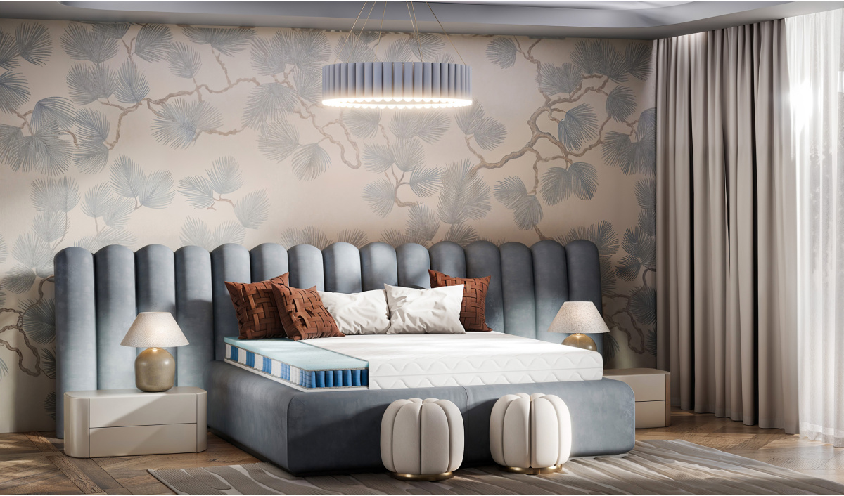 Materac sprężynowy z latexem dwustronny z pokrowcem koniec z bólem 80x200  90x200 120x200  140x200 160x200 180x200