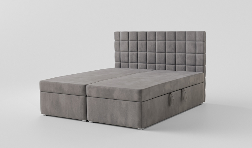 Łóżko kontynentalne tapicerowane do sypialni 140/200, 160/200, 180/200