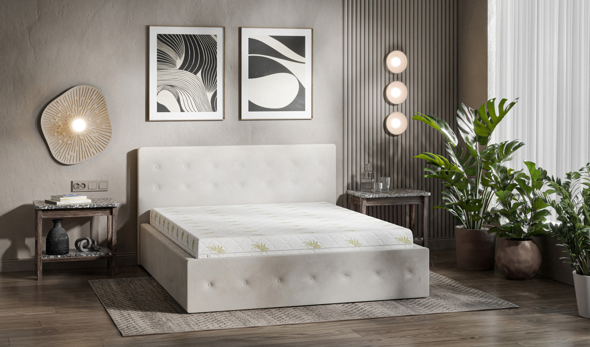 Łóżko tapicerowane do sypialni + materac komplet 140/200, 160/200, 180/200