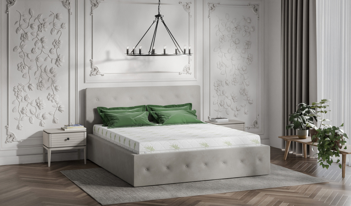 Łóżko tapicerowane do sypialni + materac komplet 140/200, 160/200, 180/200