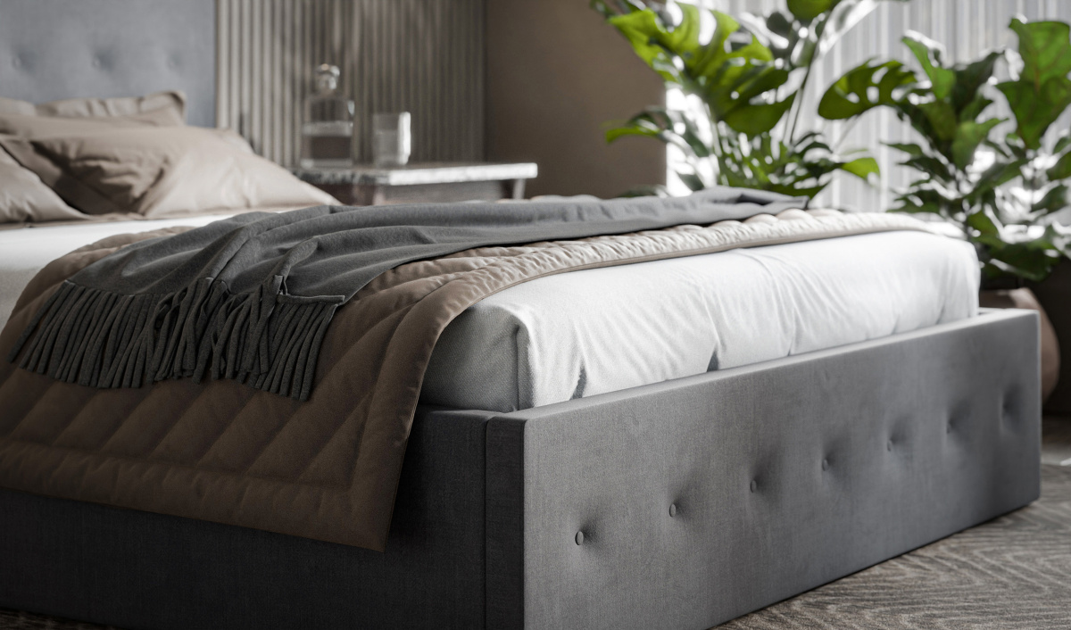 Łóżko tapicerowane do sypialni + materac komplet 140/200, 160/200, 180/200