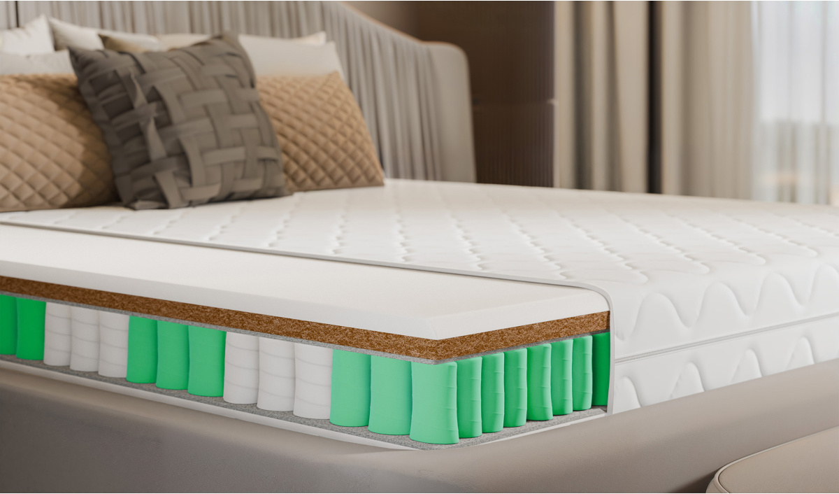 Materac Sprężynowy dwustronny, twardy-bardzotwardy. koniec z bólem pleców, materac premium