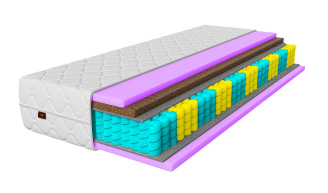 Materac sprężynowy dwustronny z pokrowcem i matą kokosowa twary / bardzotwardy  26cm 80x200 90x200 120x200 140x200 160x200 cm