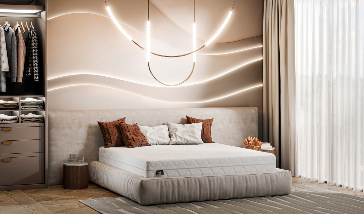 Materac sprężynowy z pokrowcem na ból pleców 21cm. Pianka premium masująca 80x200, 90x200, 120x200, 140x200, 160x200, 180x200