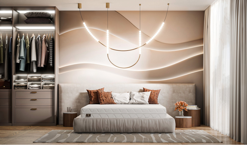 Materac sprężynowy z pokrowcem na ból pleców 21cm. Pianka premium masująca 80x200, 90x200, 120x200, 140x200, 160x200, 180x200