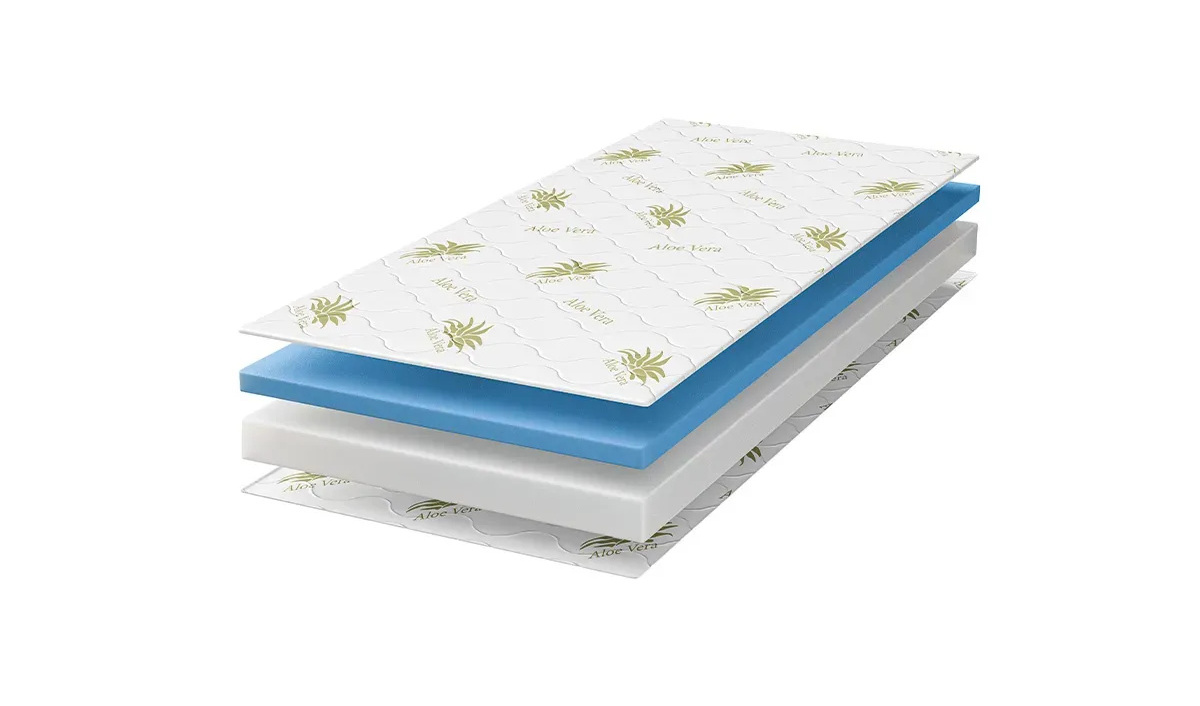 Materac piankowy premium dwustronny średnio-twardy/miękki