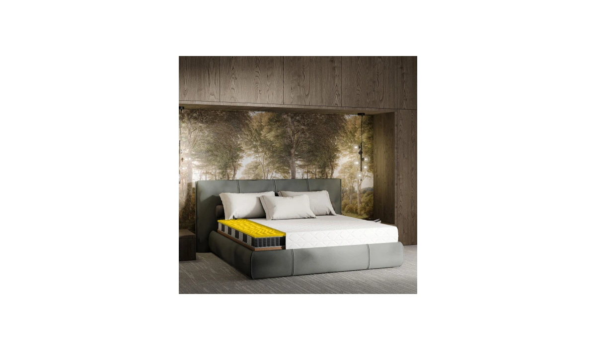 Materac sprężynowy dwustronny z pokrowcem koniec z bólem kręgosłupa