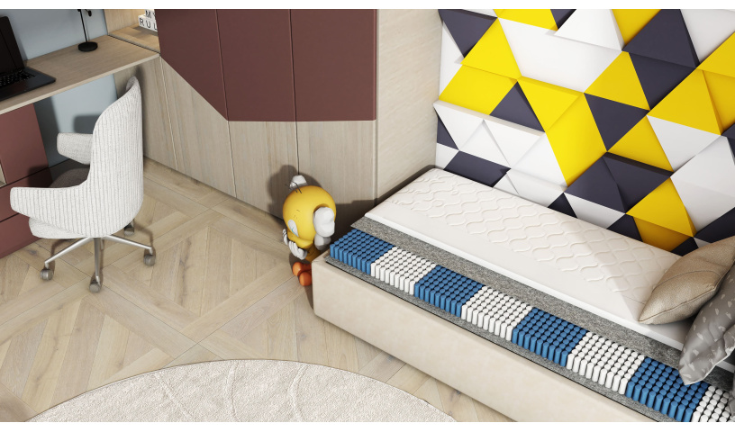 Materac sprężynowy jednostronny dla dzieci i młodzieży 11cm. 80x200 90x200 cm