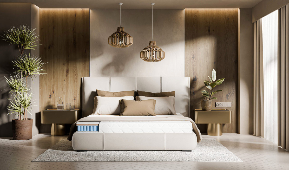 Materac sprężynowy dwustronny z pokrowcem i matą kokosowa twary / bardzotwardy  26cm 80x200 90x200 120x200 140x200 160x200 cm