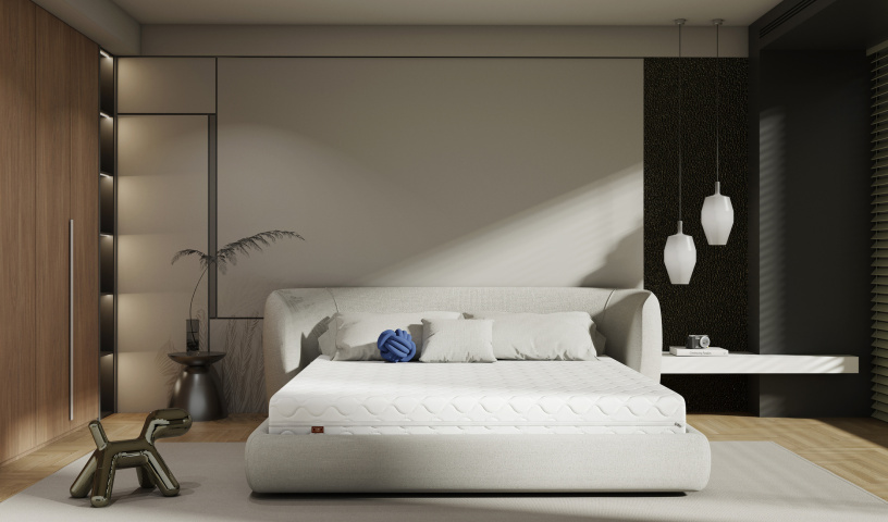 Eco Complex Max – materac kieszeniowy 21 cm dwustronny z pokrowcem  80x200 90x200 120x200 140x200 160x200