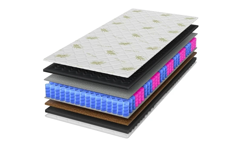 Materac sprężynowy dwustronny z pokrowcem koniec z bólem kręgosłupa. funkcja masażu SUPER Premium Black 90x200 120x200 140x200 1