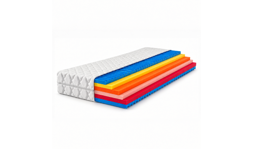 Materac piankowy LUKI obustronny masujący 16 cm
